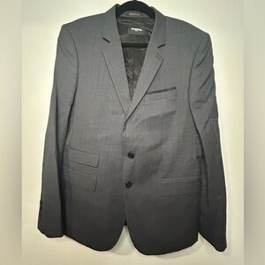 The Kooples Charcoal Suit Jacket in Grey Micro Anthracite Pattern FR 50/US 40